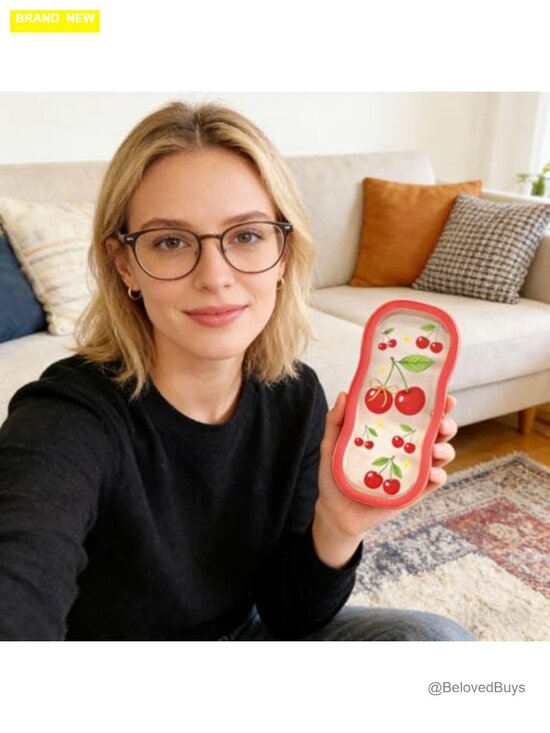Hard Shell Glasses Case Cute Eyeglass Case for Women with Magnetic Closure main image 4